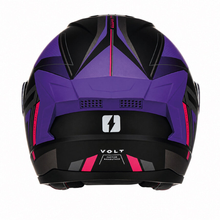 Casco MAC 070 Volt Eggan Violeta / Rosa / Brillo